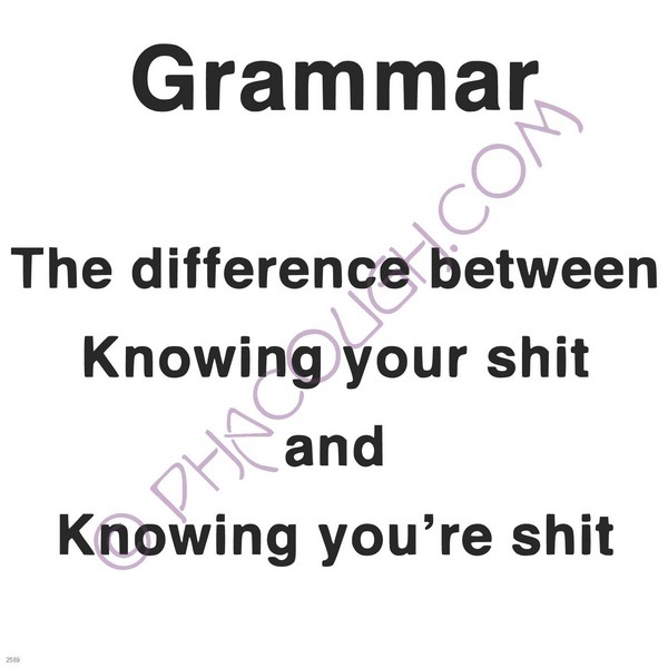 grammar the difference between
